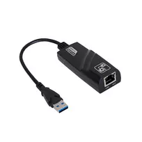 Akyga AK-AD-31 USB 3.0 – Gigabit Ethernet tinklo adapteris, RJ45, 15 cm laidas, juodas