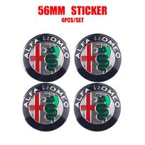 for 56mm Car Wheel Center Hub Caps Stickers Auto Decoration Accessories For Alfa Romeo Giulietta GT 159 147 156 Mito Brera hbrn25 žalia