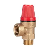 Brass Automatic Drain Valve with Meter 3/5/6 Bar Solar Safety Valve Wall-mounted Pressure Valve Boiler Water Heater Supporting 6BAR