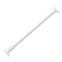 Multipurpose Adjustable Tension Curtain Rod Heavy-Duty Stainless Steel Towel Rack No-Drill Extendable Clothing Rod Closet, balta