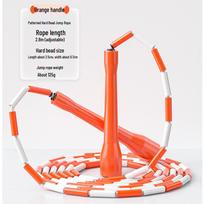 Adjustable Beaded Bamboo Jump Rope for Beginners & Pros - Lightweight & Versatile for All Ages