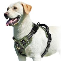 No Pull Dog Harness, Adjustable Soft Padded Pet Vest with Easy Control Handle M