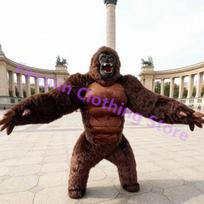 Cartoon Doll Costume 2.6-meter Inflatable Gorilla Mascot Costume Cartoon Doll King Kong Plush Party Advertisement and Role Playi 2.0M black