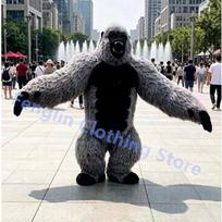 Cartoon Doll Costume 2.6-meter Inflatable Gorilla Mascot Costume Cartoon Doll King Kong Plush Party Advertisement and Role Playi 2.0M black