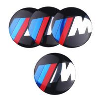 4Pcs Car Styling M Emblem Tire Wheel Center Sticker Hub Cap Badge Decals For BMW M Power 1 3 4 5 6 7 M3 M5 M6 E46 E39 cc9  E60 E90 X5 65MM