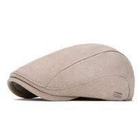 Fleece thermal beret men's autumn and winter forward hat British adjustable newsboy hat fashion casual cap Adjustable smėlis