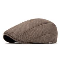 Fleece thermal beret men's autumn and winter forward hat British adjustable newsboy hat fashion casual cap Adjustable gray