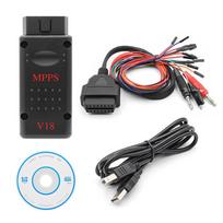 MPPS V18 Unlock Version ECU Chip Tuning OBD2 Auto Diagnostic Tool ECU Tunning Flasher With Breakout Tricore Cable Code Readers 4 gray