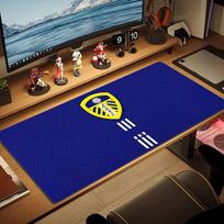 Leeds United Large Size Mouse Pad Large Gaming Table Cushion Non-slip Laptop Tablet Big Mousepad XXL Mat Mini PC Playmat With Lock edge 30cmx60cm(11.8x23.6inch) brown