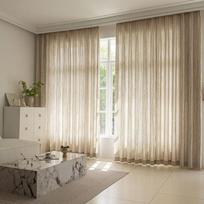 Japoniška minimalistinė lininė permatoma užuolaida, pusiau permatoma, filtruojanti šviesą, svetainei, miegamajam, arbatinei 1m finished fabric