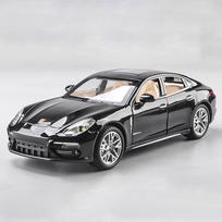 1:24 Porsche Panamera Metalinis Lietas Modelis Automobilis Su Garsu & Šviesa Traukiamas Atgal Vaikams Žaislinis Automobilis Gimtadienio Dovana Vaikui Berniukui juoda