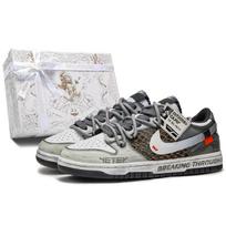 Nike Dunk dėžė, Miracle Journey amortizacija Greitai džiūstančios Atsparios dilimui Balansas Žemi Skateboard batai Unisex DD1391-100(TeamM--BOX) 42.5 gray