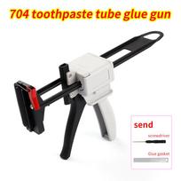 704 Toothpaste Glue Gun Silicone Sealant Gun Manual Glue Gun Auto Repair Tool Manual Extruder Aluminum Tube Glue Extruder 704 Glue gun  1Pcs black