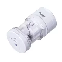 Akyga AK-AD-61 universalus kelioninis kištukų adapteris, visam pasauliui, 10 A, baltas