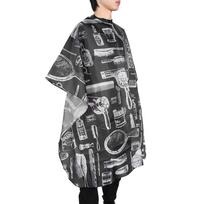 140x120cm Professional Hairdressing Cape Waterproof Barber Apron Anti Stain Hair Cutting Dyeing Gown For Salon Hairstylist Use gray