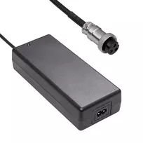 Akyga AK-EV-23 elektrinių dviračių / paspirtukų įkroviklis 72 V (20S) Li-Ion baterijoms, 84 V, 2 A, GX16 12 mm lizdas, 1,2 m