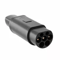 Akyga AK-SC-E23 elektromobilio įkrovimo adapteris Type 2 – Tesla, vienfazis, 32 A, 8 kW, IP55, juodas