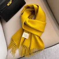 100% Vilnos Žieminis Šalikas Moterims Ilgi Šilti Kašmyro Šalikai Hidžabas Vienspalvis Moteriškas Šalis Apsiaustas Moteriška Pašmina Bandana Galvos Šalikai Nauji yellow