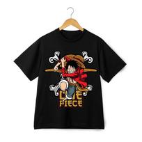 One Piece Luffy T-Shirt Unisex | Anime Manga Graphic Tee for Pirate Fans 2XL black