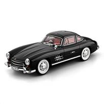 1/18 Mercedes-Benz 300SL Superautomobilio lydinio modelis su garsu ir šviesa, atitraukiamas, vaikų žaislas, kolekcinis daiktas, gimtadienio dovana juoda