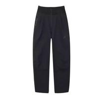 Nike Nsw Tech Pack Solid Color Mid Waist Zipper Casual Pants Women bottoms AJ6032-010 XL black
