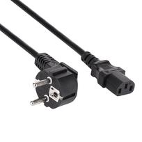 Akyga AK-PC-01S maitinimo laidas CEE 7/7 (Schuko) į IEC C13, 3x 1,5 mm² varis, 1,5 m, juodas