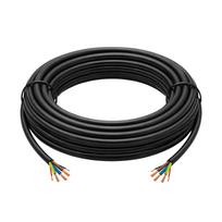 Akyga AK-SC-E31 EV įkrovimo kabelis be jungčių, 1 fazės 32 A, 3x 6 mm² + 2x 0,75 mm², 450/750 V, 5 m, juodas