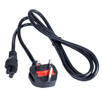 Akyga AK-AG-02A maitinimo kabelis UK BS 1363 (G tipas) – IEC C5, CCA 3 x 0,5 mm², 1,5 m, juodas