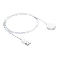 Akyga AK-SW-44 įkrovimo kabelis, skirtas Apple Watch Ultra 2 / Series 9/8/7/6/5/4/3/2/1, aliuminio lydinys, USB, 1 m, baltas