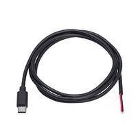 Akyga AK-SC-38 USB-C (kištukas) serviso kabelis su atviru galu, 10 W (5 V / 2 A), 1 m, juodas