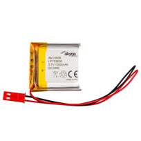 Akyga AKY0658 LP753636 Li-Po akumuliatorius 3,7 V 1000 mAh su PCM, JST 2,54 mm 2 kontaktų jungtimi, 150 mm laidais