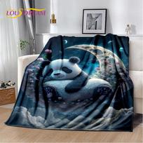 Svajonės gyvūno animacinis panda mielas pledas, minkštas pledas namams, miegamajam, lovai, sofai, iškylai, kelionėms, biurui, vaiko dovana 130x150cm