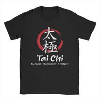Tai Chi Body Mind Wellness Spiritual Yin Yang T Shirt Summer  Leisure T Shirts Unisex  Cotton Comfortable Plus Size Tees Gift 5XL įvairiaspalvis