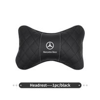 Automobilio galvos atramos kaklo pagalvėlė Sėdynės kaklo juosmens atrama Juosmens pagalvėlė Benz AMG A C E S G klasės W201 W210 W108 W204 W205 W203 BL1 black