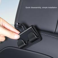 Rear Seat Phone Holder Mount 360° Rotatable Black Car Headrest Tablet Stand Replacement For Tesla Model 3 Y black