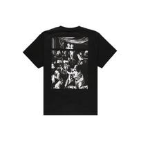 Off-White SS20 Caravaggio Square Back Logo-Print Loose Short Sleeve Men's OMAA038S201850051088 S gray