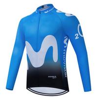2026 Movistar Team ilgomis rankovėmis dviratininko marškinėliai Ropa Ciclismo Maillot Dviratininko drabužiai Kvėpuojantys Mtb Dviratininko drabužiai M