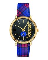 Versace moteriškas laikrodis Circle The Clans Edition, kvarcinis, VEBQ00218 sidabras