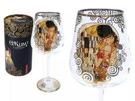 Carmani, wine glass - gustav klimt/Kiss, kiss