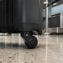 Replacement Suitcase Wheel Set Mounting Plate Swiveling Luggage Caster S L K8010 Black gray