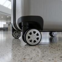 Replacement Suitcase Wheel Set Mounting Plate Swiveling Luggage Caster S K8020 Black