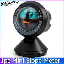 Slope Meter Portable Angle Slope Car Inclinometer Indicator Gradient Balancer Tool Meter Level Tilt Gauge Road Safety trument