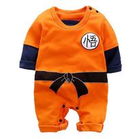Žavingas naujagimis berniukas Dragon Ball Z Cosplay kombinezonas Bodysuit Helovinui Long Sleeve,3-6 Months(66cm) black
