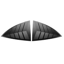 For Tesla New Model 3/3+ Highland 2024 Car Rear Triangle Window Shutters Sunshade Modified Decoration Carbon Fiber Accessories 2pcs Matte black gray