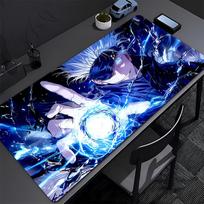 Gaming Mouse Pad Cool Anime Jjujutsu Kaisen Extended Desk Mat Gamer Computer Keyboard Pad Esports Mousepad Non Slip Desk Decor 800x400x2mm