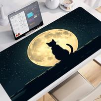 Black Cat Mouse Pad Large Gaming Mousepads Soft Pad NonSlip Laptop Gamer Mouse Pad Tablet Mat Pc Playmat Speed Extension 900x400x3mm