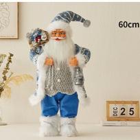 Red Santa Claus Bear Hug Ornament Cute Plush Toy Doll for Christmas Decor Fashion Home Decoration Holiday Gift 30cm gray