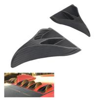 Universal  Vortex  Generators  Roof Shark Fins Spoiler Wing Kit For Car Modification Carbon fiber pattern black