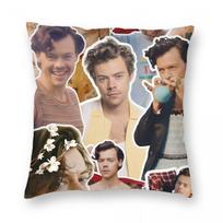 Harrys Styles Pillowcase Printed Fabric Cushion Cover Decorative Throw Pillow Case Cover Home Square 40*40cm 12x12Inch gray