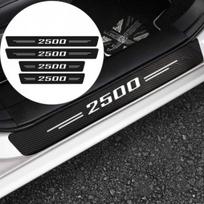 4pcs For Silverado 2500 Cab Accessories White Door Sill Plate Cover Protectors black